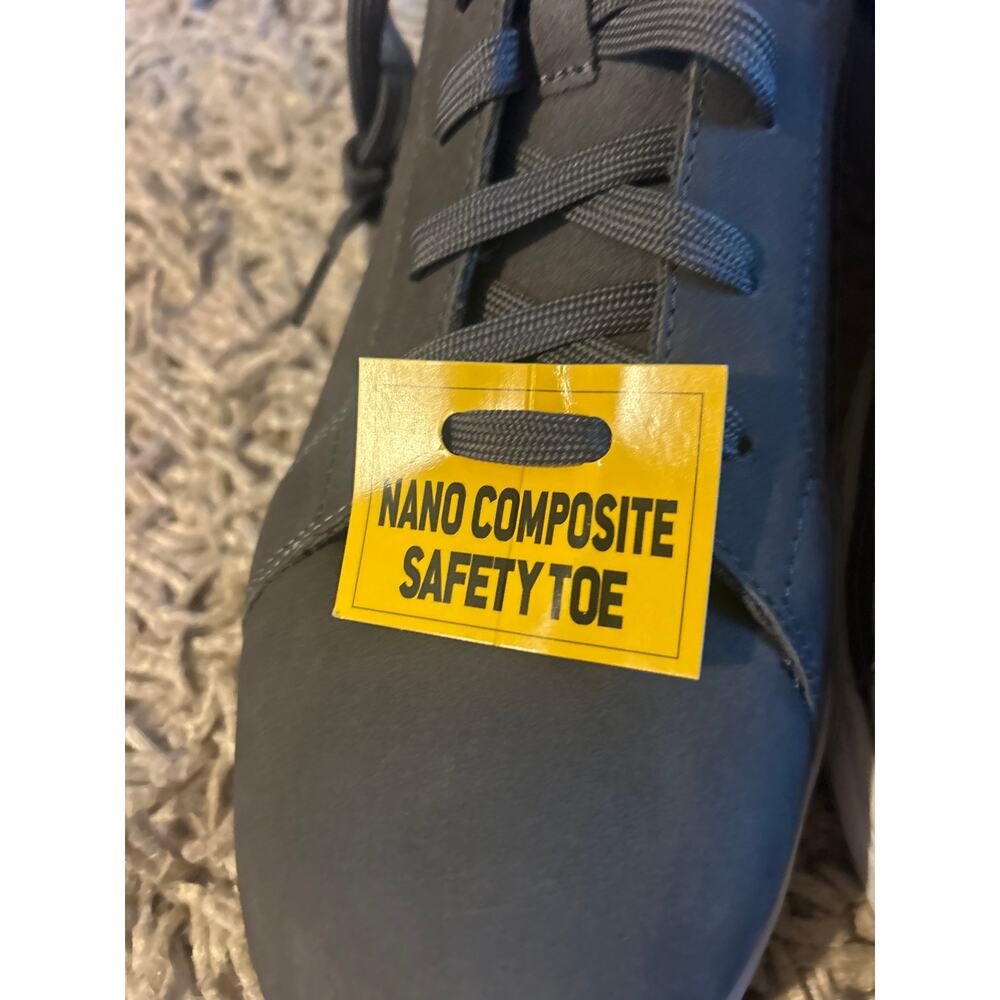 CARHARTT Detroit Nano Toe Leather Sneaker Shadow Gray Never Worn Sz 12 Men Shoe - Picture 7 of 7